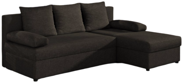 Designer Sofa Cali mit Stauraum und Schlaffunktion Braun Rechts