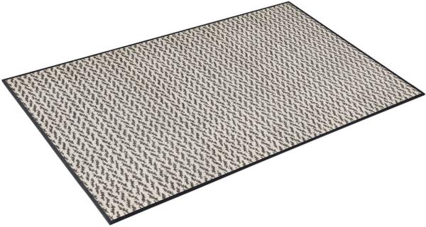 wash+dry by Kleen-Tex Teppich Duo Latte, rechteckig, Höhe: 9 mm, rutschhemmend, In- und Outdoor geeignet, waschbar