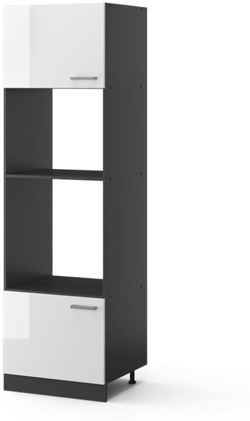 Mikrowellenschrank R-Line Weiß Hochglanz 60 cm Vicco