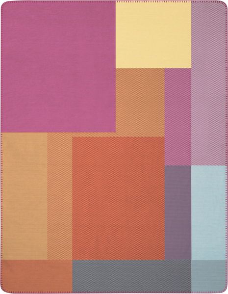 Biederlack Wohndecke Kuscheldecke 150x200 Cinque Terre bunt abstrakt 827654