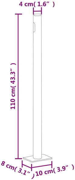 vidaXL Seitenmarkise Ausziehbar 180x300 cm Braun 313402 Bild 8
