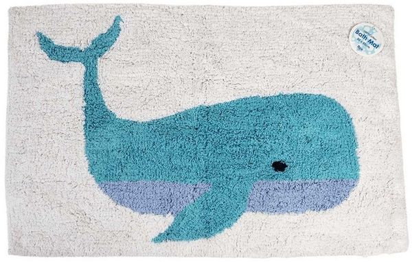 Rex London Badematte Badmatte 80x50cm buntes Motiv Badvorleger, Baumwolle