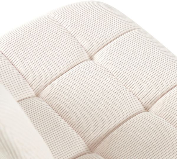 CLP 2er Set Esszimmerstuhl Tilde gepolstert mit Rückenlehne bis 150 kg belastbar,creme Cord Bild 6