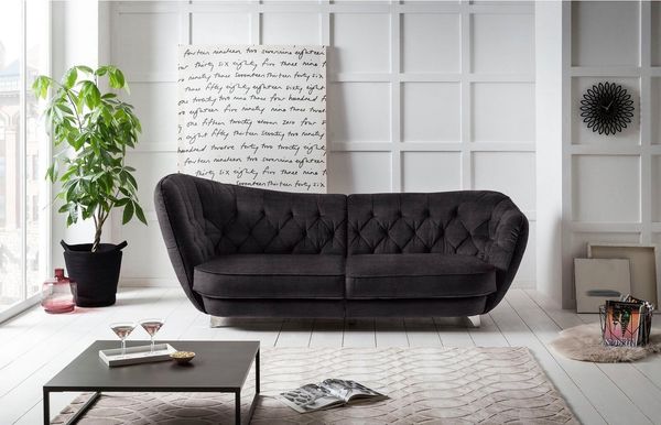 Home affaire Big-Sofa Retro, stylischer Hochlehner