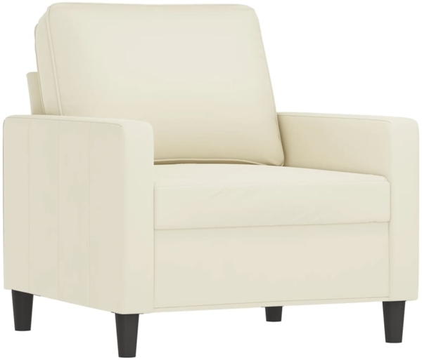 vidaXL Sessel Creme 60 cm Samt 359187