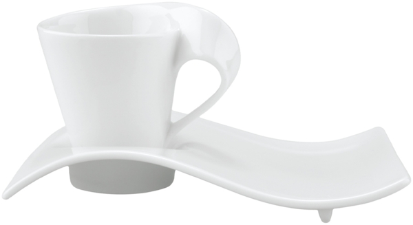 Villeroy & Boch NewWave Caffè Espressotasse mit Unterteller 80 ml