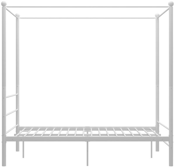 vidaXL Himmelbett Weiß Metall 120x200 cm 325058 Bild 3