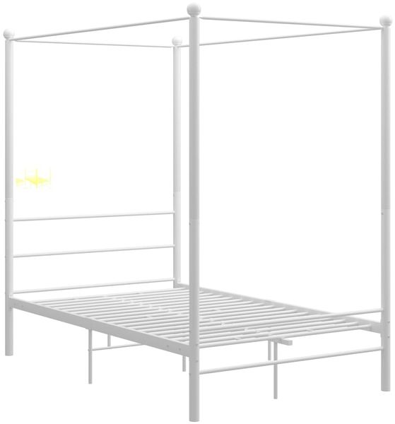 vidaXL Himmelbett Weiß Metall 120x200 cm 325058 Bild 2