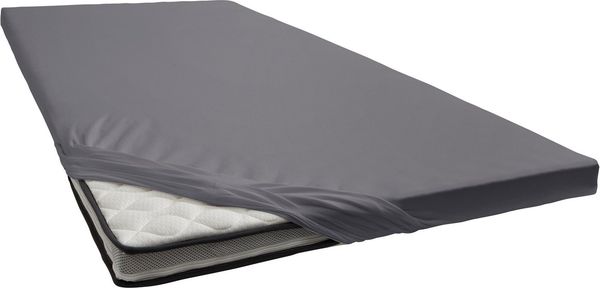 Estella Zwirnjersey Spannbetttuch für Boxspring Topper 140-160x200x7 cm schiefer (905)