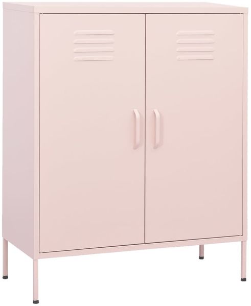 vidaXL Lagerschrank Rosa 80 x 35 x 101,5 cm Stahl [336166]
