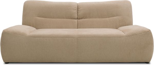 DOMO Collection Cesena, 2 Sitzer, Microfaser beige, 200 cm