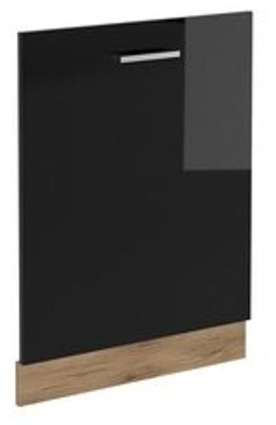Geschirrspülblende R-Line Schwarz Hochglanz 60 cm ohne Arbeitsplatte Vicco Bild 6