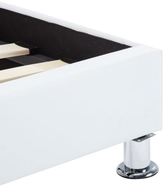 vidaXL Bettgestell mit LED Weiß Kunstleder 100x200 cm 285433 Bild 16