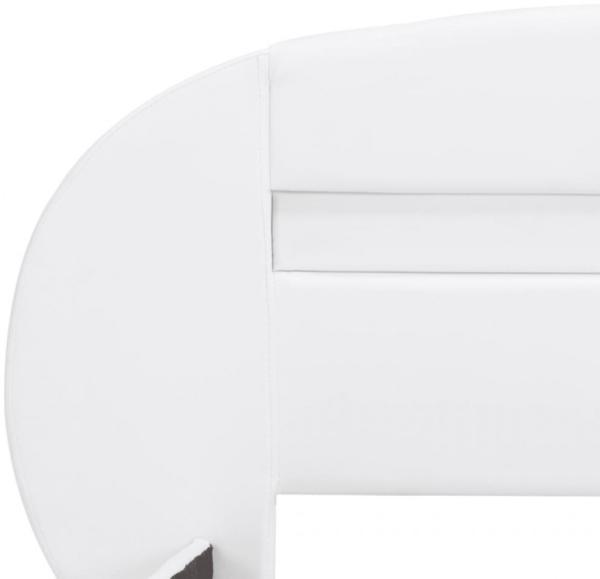vidaXL Bettgestell mit LED Weiß Kunstleder 100x200 cm 285433 Bild 15