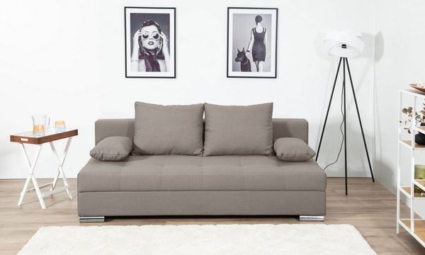 COLLECTION AB Schlafsofa Tania, B: 194 cm, Liegel. 140x194 cm, komfortabler Sitzkomfort: Federkern-Polsterung, inklusive Rückenkissen