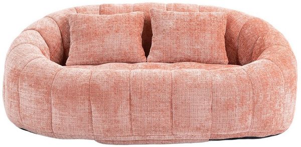 HAUSS SPOLE Schlafsofa Sitzsack Relaxsessel Posterstuhl, Extrabreit Lazy Sofa mit 2 Kissen, Lazy Sofa Bean Bag für Erwachsene & Kinder – Chenille Stuhl mit Memory-Schaum, bequem und langlebig – Ideal für Wohnzimmer, Schlafzimmer & Konferenzraum – Einfa...