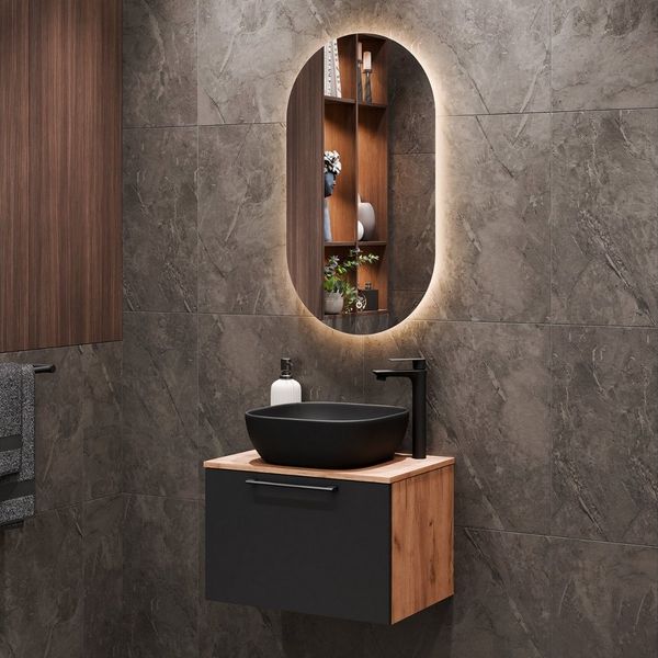 Planetmöbel Badmöbel-Set Astra, (Badezimmer Möbel im modernen Design, 2-St), Badezimmer Möbel im modernen Design
