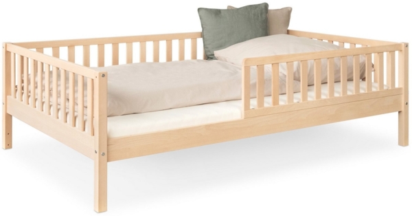 Ehrenkind Kinderbett Livo aus massivem Buchenholz, FSC® zertifiziert, inkl. Rausfallschutz (langlebig & flexibel, Kinder Bett in Buche, Kinderbetten)