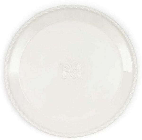 Rivièra Maison Frühstücksteller Frühstücksteller Elegant Twist Dinner Plate Weiß