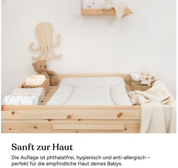Ehrenkind Wickelauflage Wickelunterlage abwaschbar (Wickelauflage 50x70 cm), Hygienisch, Sicher und Vielseitig Bild 2