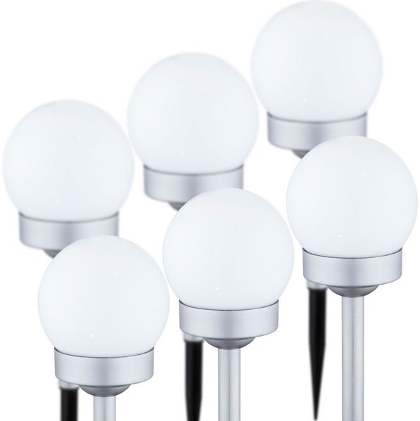 Solarleuchte Garten Solarlampe Kugel 2 x 3er Set Garten Wegeleuchte Außen