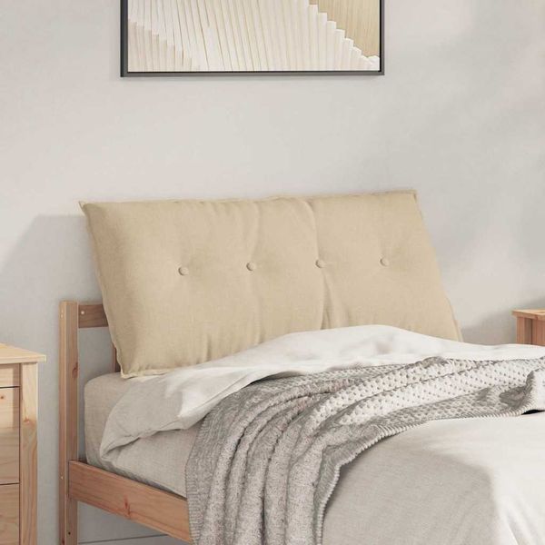 vidaXL Rückenkissen Creme 100 x 19 x 50 cm Stoff 42014751