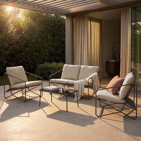 HOME DELUXE Gartenlounge MIRAL - Beige