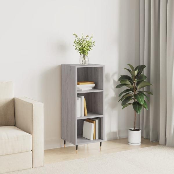 vidaXL Sideboard Grau Sonoma 34,5x32,5x90 cm Holzwerkstoff 828714