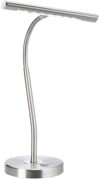 Schicke 4 Watt LED Tischleuchte in Nickel matt Bild 2