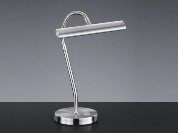 Schicke 4 Watt LED Tischleuchte in Nickel matt Bild 3