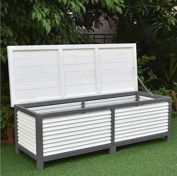 Melko Auflagenbox Auflagenbox Gartenbox Gartentruhe 140CM Kissenbox Aufbewahrungsbox (Stück), Imprägniert
