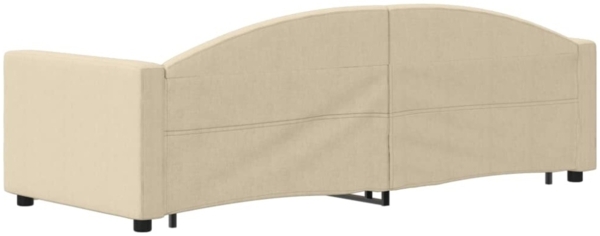 vidaXL Tagesbett Ausziehbar mit Schubladen Creme 80x200 cm Stoff 3197223 Bild 10