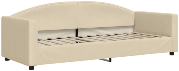 vidaXL Tagesbett Ausziehbar mit Schubladen Creme 80x200 cm Stoff 3197223 Bild 8