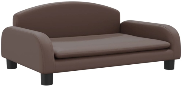 vidaxl Kindersofa 70 x 45 x 30 cm Kunstleder, Braun