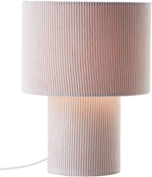 Brilliant AG Leuchten 60095-09 Tony Tischleuchte beige retro Cordstoff 30cm