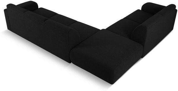 Micadoni Ecksofa Molino 6-Sitzer Links Boucle Schwarz Bild 3
