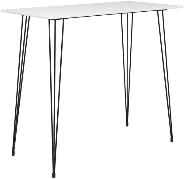 Bartisch, Küchentisch, Stehtisch Weiß 120x60x105 cm
