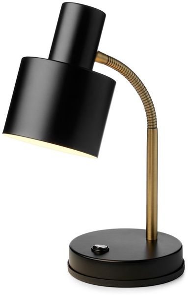 Halo Design 746927 Vogue Tischleuchte Schwarz Messing E27