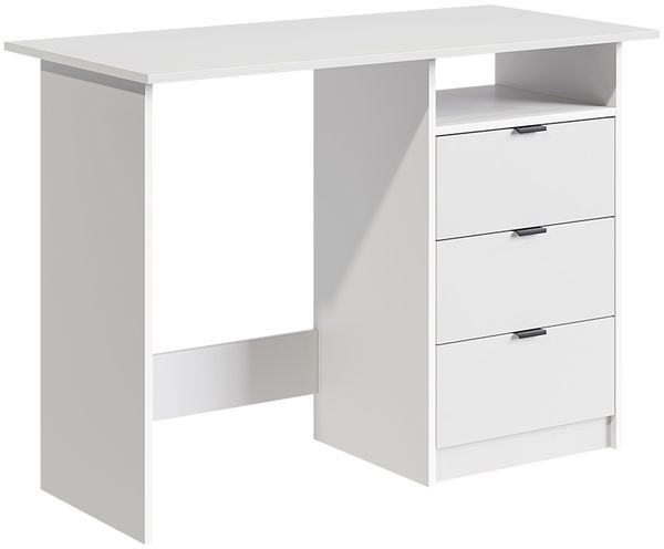 Schreibtisch Meiko Weiß 105x50 cm mit Schubladen Vicco