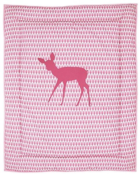 Taftan 'Reh' Krabbeldecke rosa, 100x80 cm