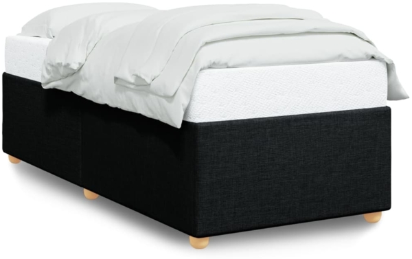 vidaXL Bettgestell ohne Matratze Schwarz 80x200 cm Stoff 3284689
