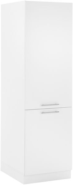 Kühlumbauschrank >LAUNDREEZY< in weiß, Holzwerkstoff - 60x200x68cm (BxHxT)