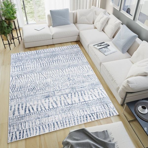 Tapiso Teppich SKY, rechteckig, Höhe: 12 mm, Wohnzimmer, Schlafzimmer, modern Design