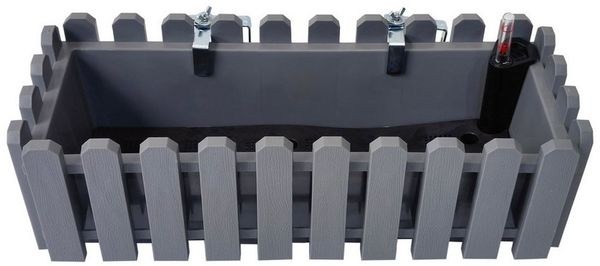 HTI-Living Blumenkasten Pflanzgefäß mit Wasserspeicher 50 cm Nessa (Stück, 1 St, 1 Blumenkasten), Blumenkasten mit Wasserstandsanzeige