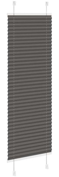 vidaXL Plissee Schwarz 45x150 cm Stoffbreite 44,4 cm Polyester 4015132 Bild 4