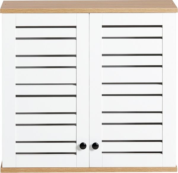 SoBuy BZR42-W Hängeschrank, MDF, Lackiert, Weiß, 60 x 56 x 19 cm