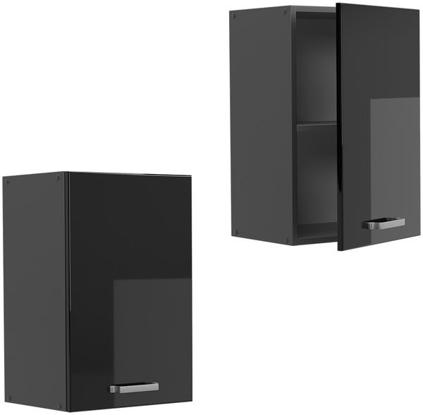 Hängeschrank R-Line Schwarz Hochglanz 40 cm Vicco Bild 5