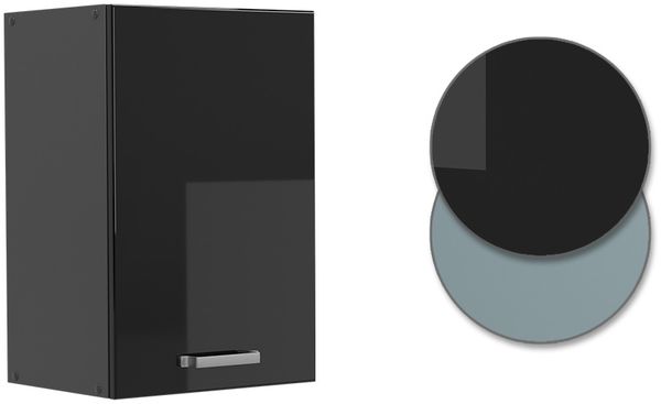 Hängeschrank R-Line Schwarz Hochglanz 40 cm Vicco Bild 6