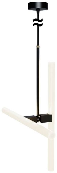 Deckenleuchte AXIS, 2x S14d, Metall schwarz -
