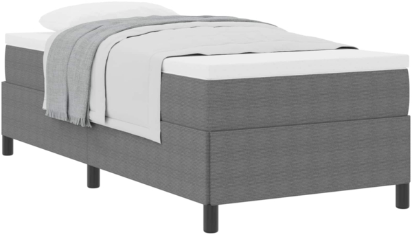 vidaXL Boxspringbett Hellgrau 90 x 190 cm Samt 42006942